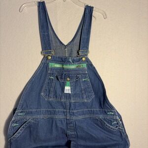 Bib Overalls - VTG Mens Liberty Denim 46x31 Blue Dark Wash Work Farm Outdoor USA